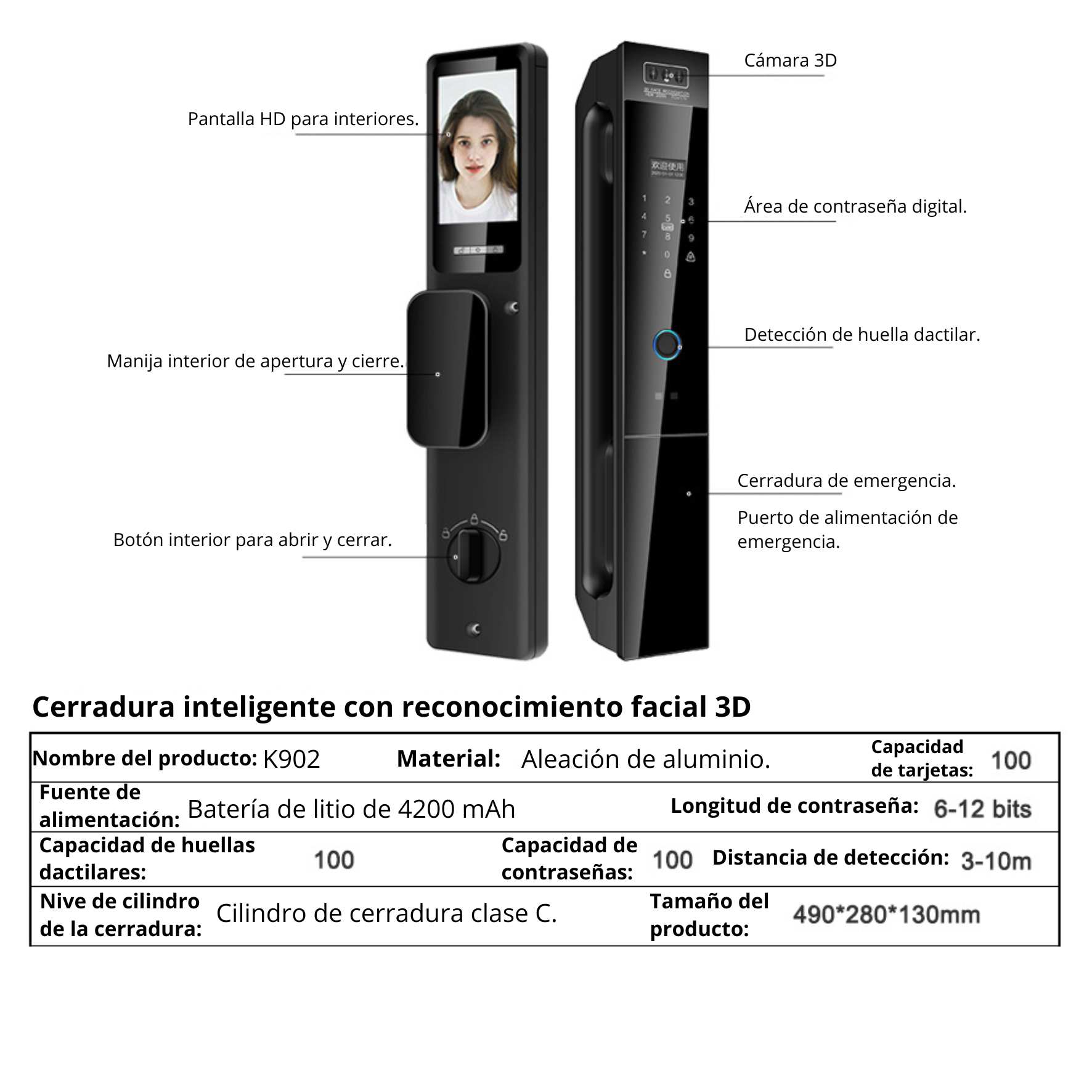 Cerradura Inteligente Smartix K902