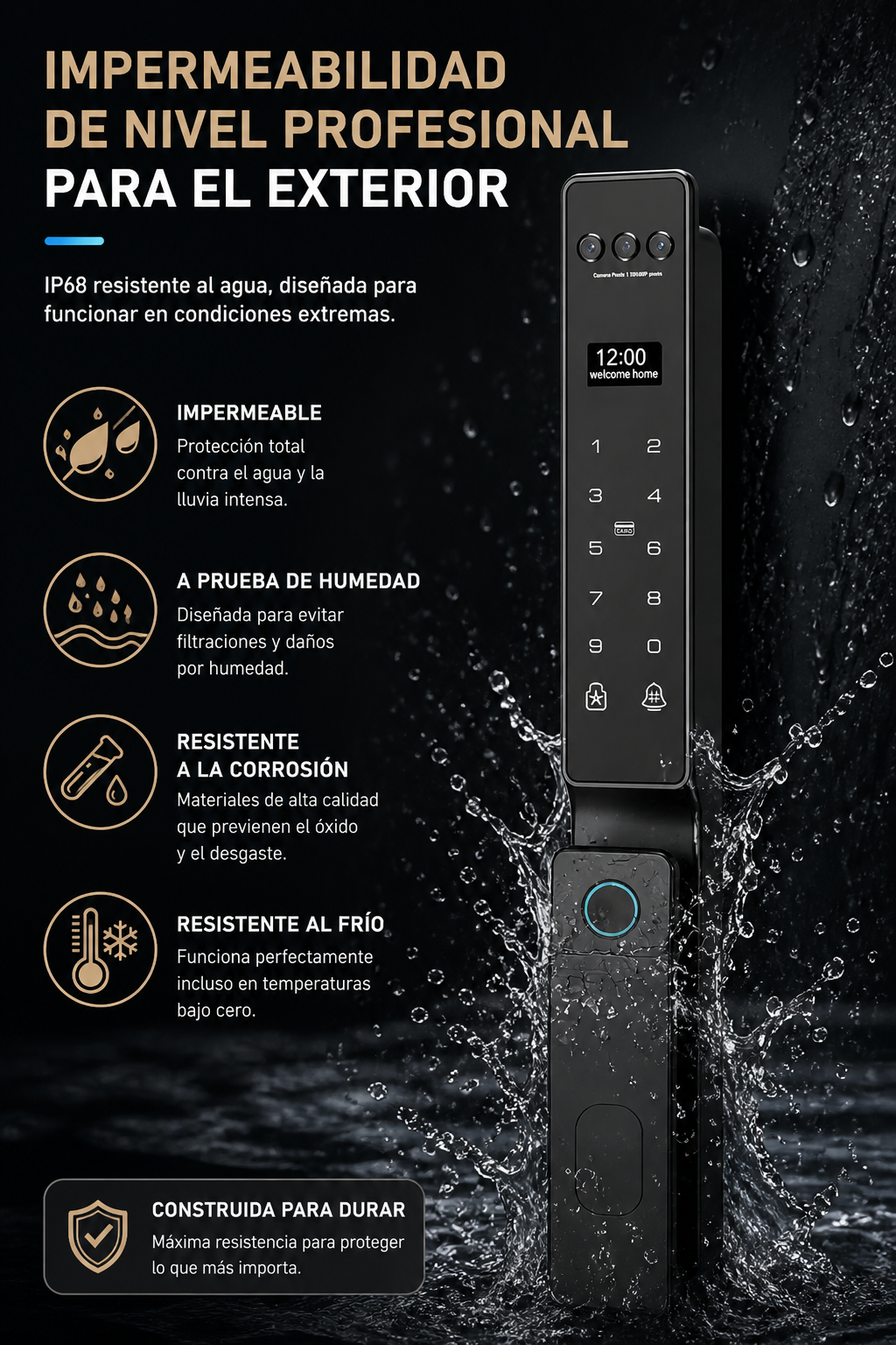 Cerradura Smartix HD08 (Perfil Angosto)