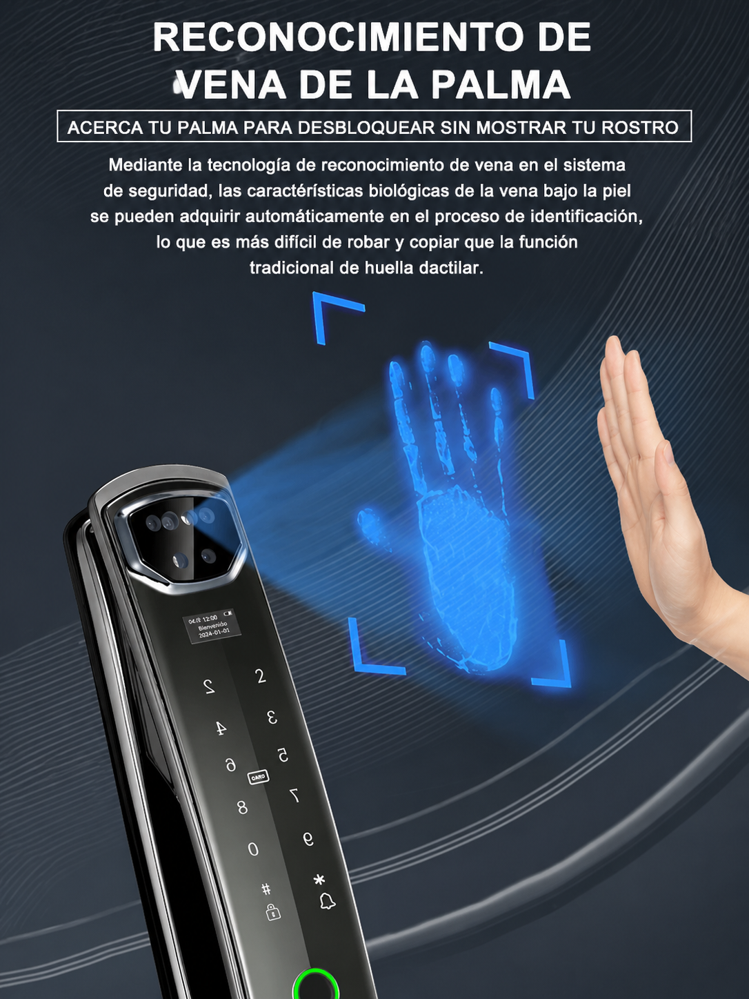 Cerradura Inteligente Smartix K919 (Face ID)